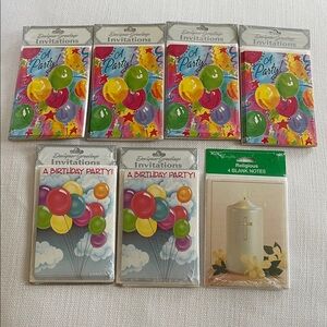 Colorful Party Invitations NEW